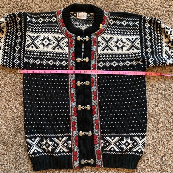 Vintage Voss of Norway 100% Pure Wool Sweater M - Picture 14 of 16